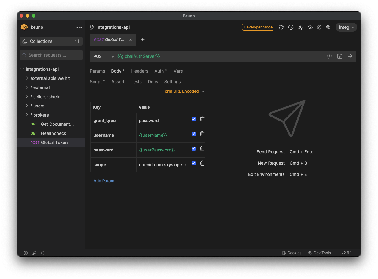 Bruno UI Bruno: Reinventing the API Client