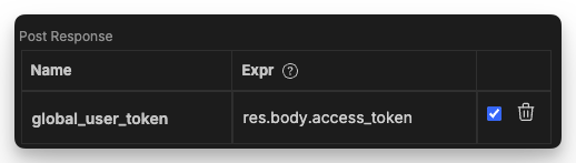 Bruno Expressions Name: global_user_token, Expr: res.body.access_token